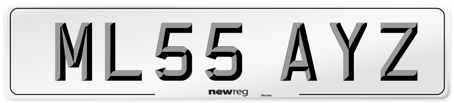 ML55 AYZ Number Plate from New Reg